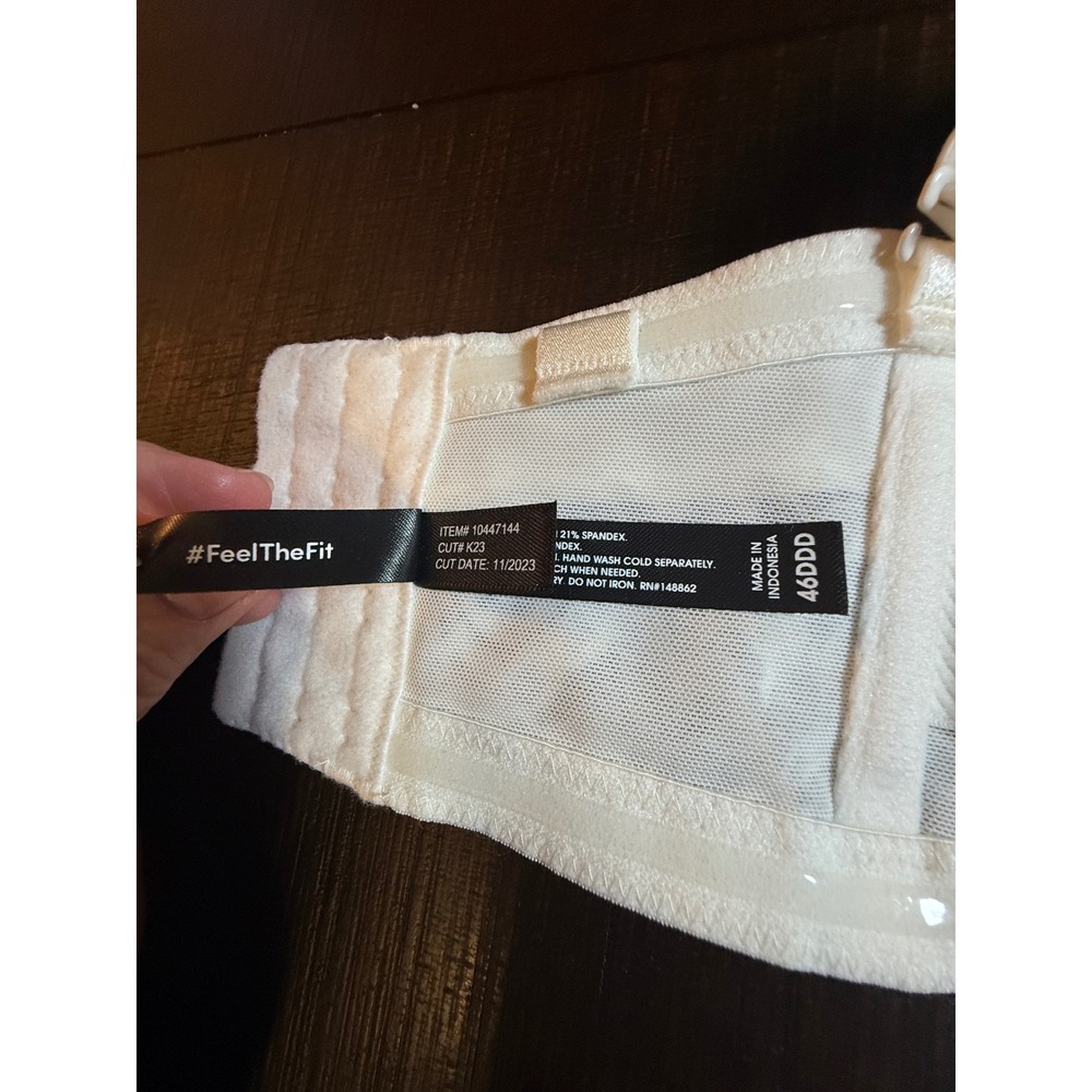 Torrid 46DDD Bombshell Ever Strapless Boost Bra Removable Multi Way Straps White - Picture 8 of 11